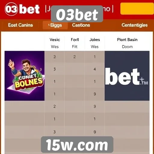 Comparativo de jogos oferecidos na plataforma 03bet